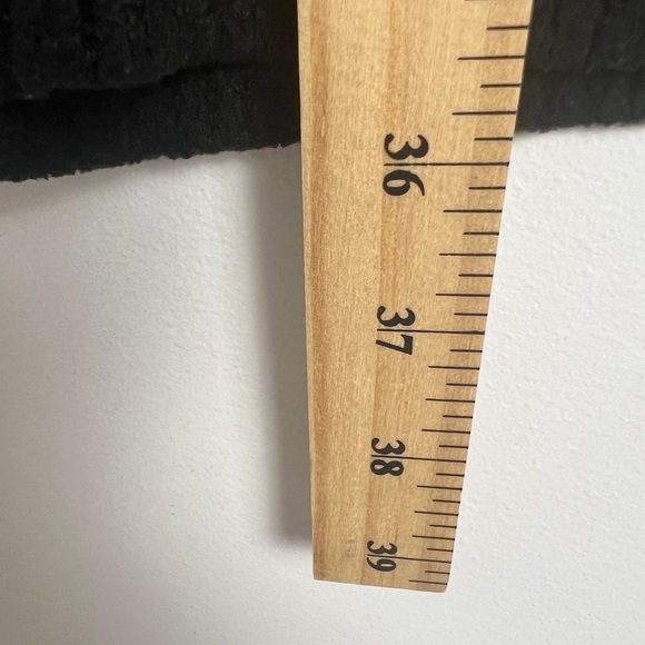 BEBE Y2K Retro Black Gold Rhinestone Spell Out V-Neck 3/4 Sleeve Sweater Dress S - Picture 9 of 9